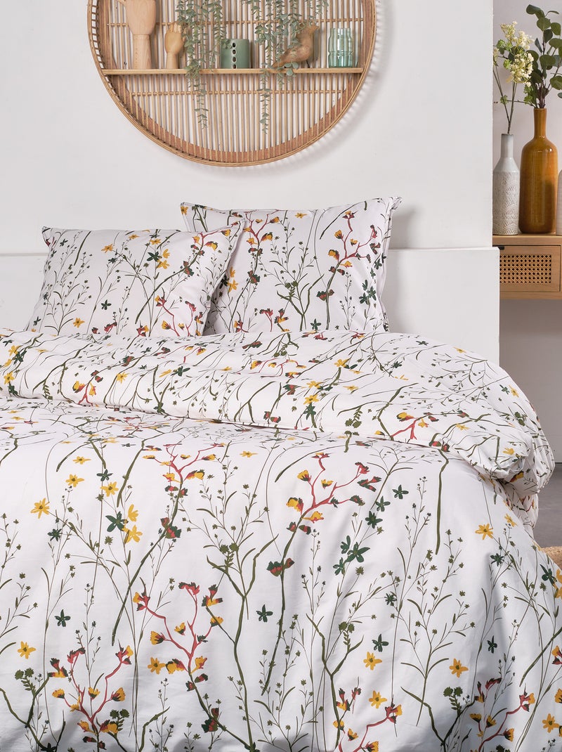 Conjunto de cama 'florida' - Casal CINZA - Kiabi