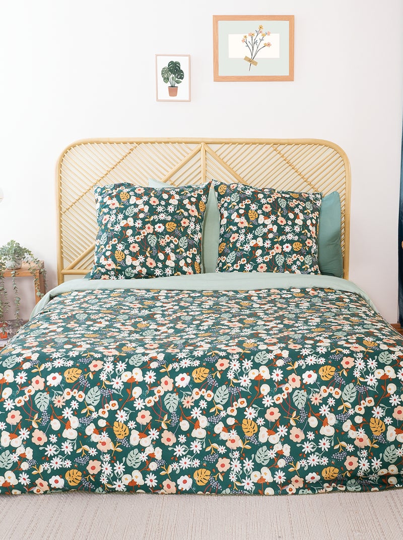 Conjunto de cama 'florida' - Casal VERDE - Kiabi