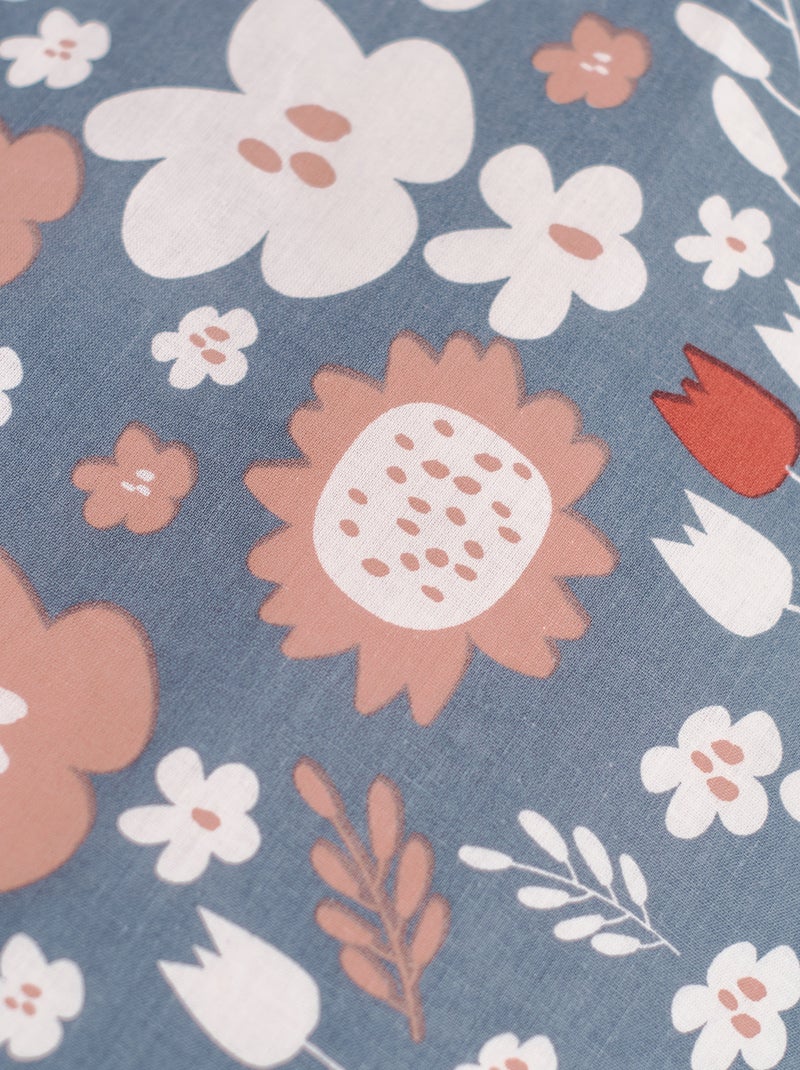 Conjunto de cama 'florido' - Casal cinza - Kiabi