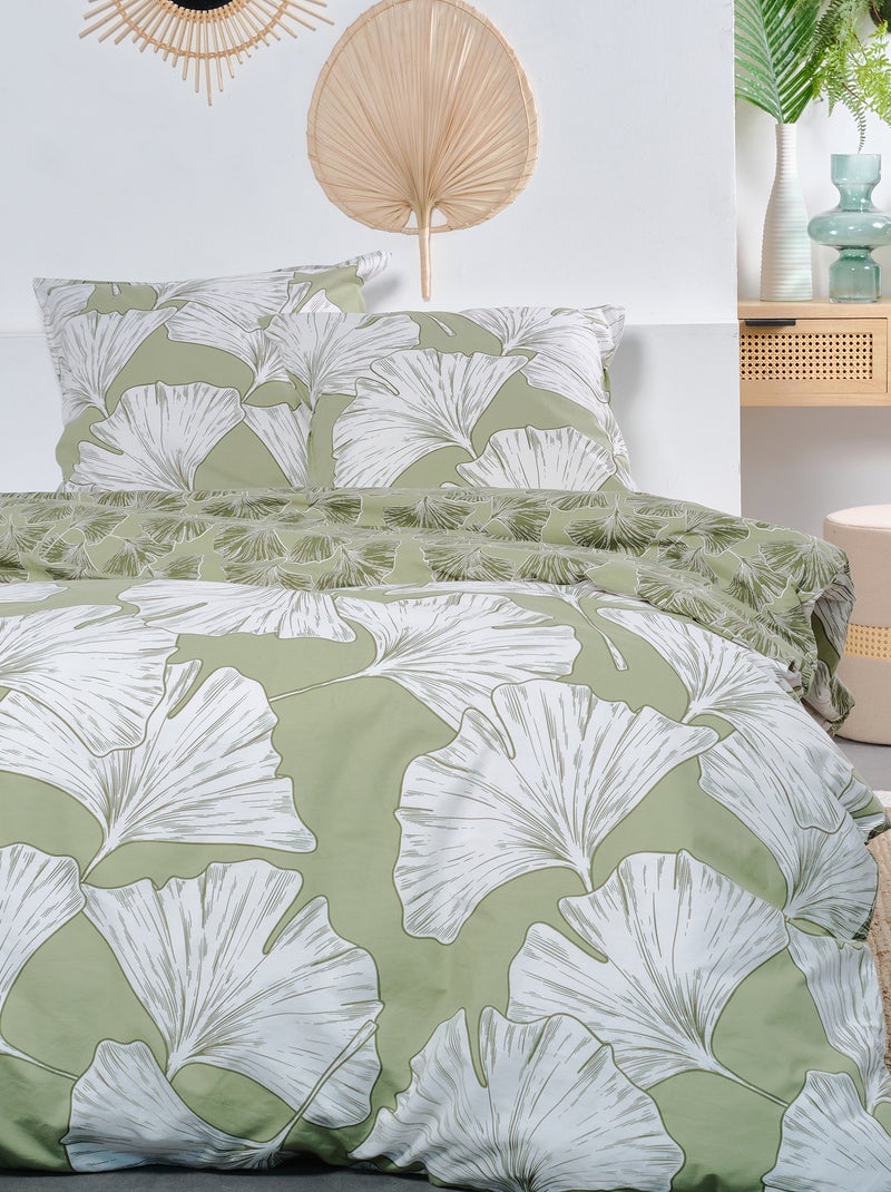 Conjunto de cama 'folhagem' - Casal Toupeira - Kiabi