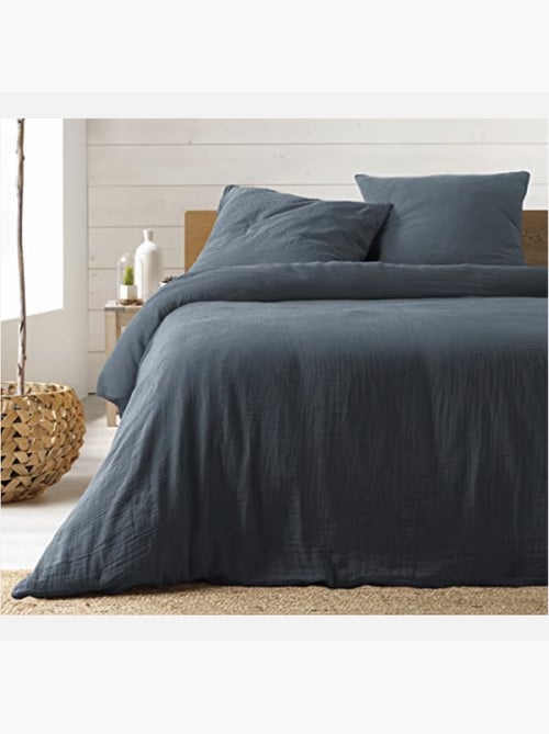 Conjunto de cama gaze de algodão alia promo linge - Kiabi Conjunto de cama gaze de algodão alia promo linge - Kiabi
