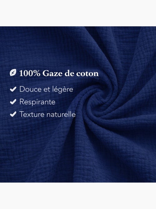 Conjunto de cama gaze de algodão alia promo linge - Kiabi Conjunto de cama gaze de algodão alia promo linge - Kiabi
