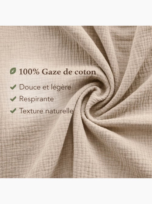 Conjunto de cama gaze de algodão alia promo linge - Kiabi