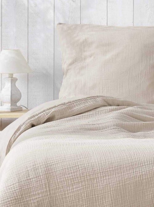 Conjunto de cama gaze de algodão alia promo linge - Kiabi