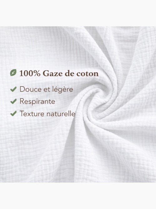 Conjunto de cama gaze de algodão alia promo linge - Kiabi Conjunto de cama gaze de algodão alia promo linge - Kiabi