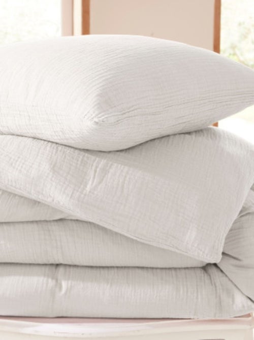 Conjunto de cama gaze de algodão alia promo linge - Kiabi