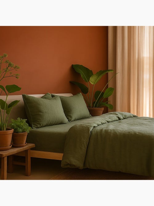 Conjunto de cama gaze de algodão alia promo linge - Kiabi Conjunto de cama gaze de algodão alia promo linge - Kiabi