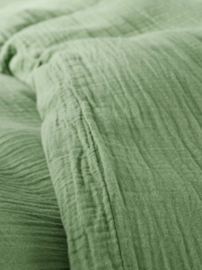 Conjunto de cama gaze de algodão alia promo linge Cáqui - Kiabi