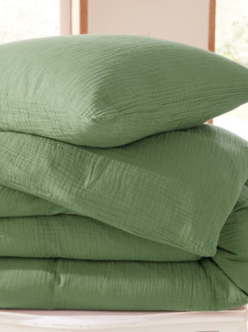 Conjunto de cama gaze de algodão alia promo linge - Kiabi