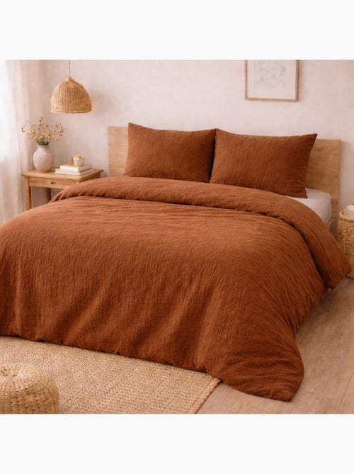 Conjunto de cama gaze de algodão alia promo linge - Kiabi Conjunto de cama gaze de algodão alia promo linge - Kiabi