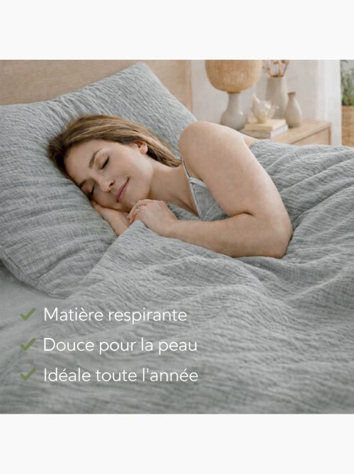 Conjunto de cama gaze de algodão alia promo linge - Kiabi Conjunto de cama gaze de algodão alia promo linge - Kiabi