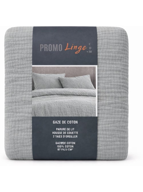 Conjunto de cama gaze de algodão alia promo linge - Kiabi Conjunto de cama gaze de algodão alia promo linge - Kiabi