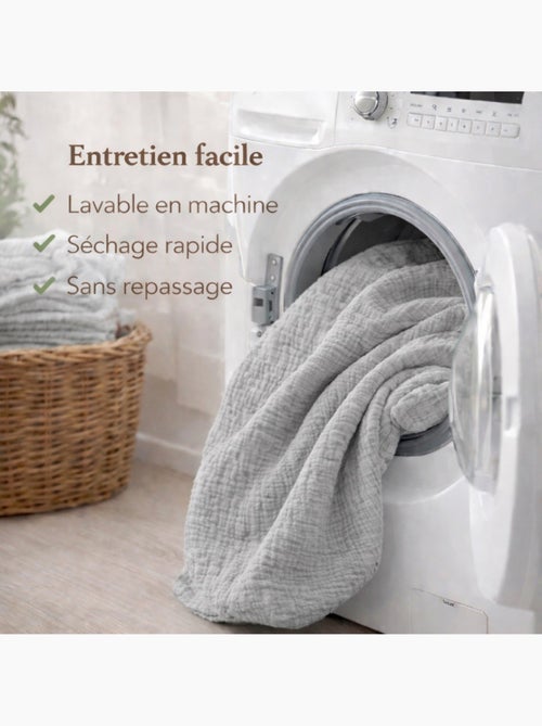 Conjunto de cama gaze de algodão alia promo linge - Kiabi Conjunto de cama gaze de algodão alia promo linge - Kiabi