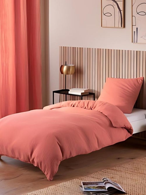 Conjunto de cama gaze de algodão alia promo linge - Kiabi