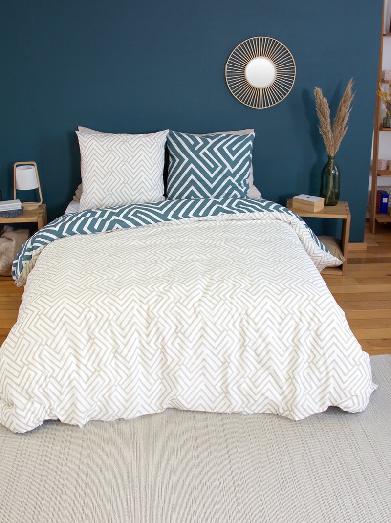 Conjunto de cama gráfico - Casal Azul - Kiabi