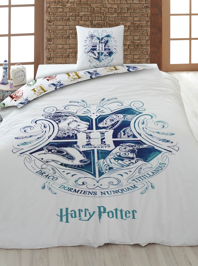 Conjunto de cama 'Harry Potter' - 1 pessoa Branco - Kiabi