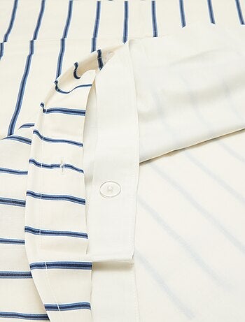 Conjunto de cama individual (140 x 200cm) em algodão 57 fios - Kiabi Home