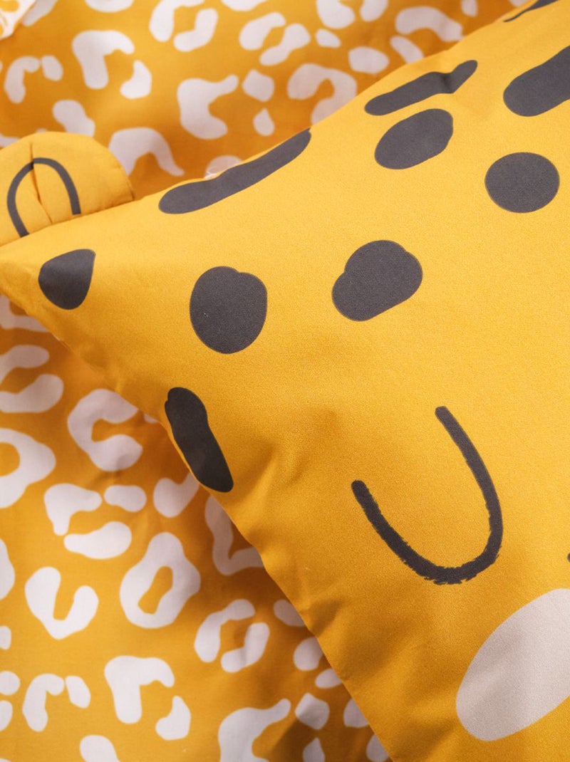 Conjunto de cama individual 2 peças capa de edredão + fronha Amarelo - Kiabi