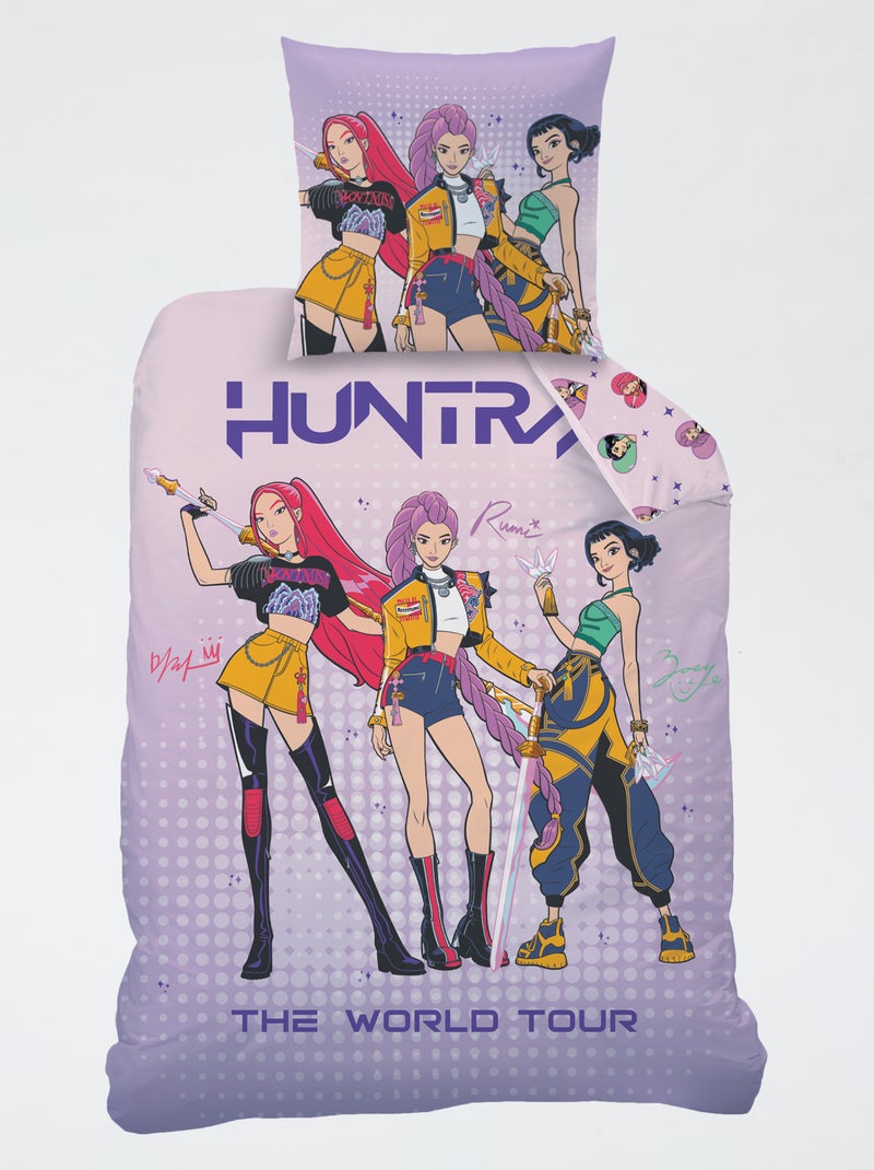 Conjunto de cama individual capa de edredão + fronha - 2 peças Violeta - Kiabi