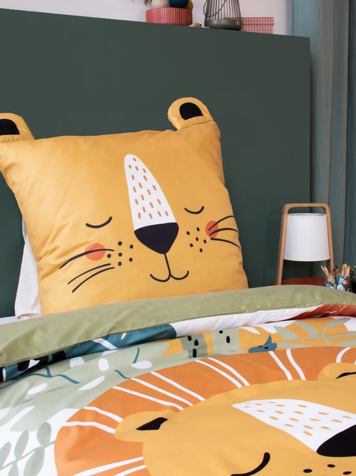 Conjunto de cama individual estampado 'leão' - Kiabi