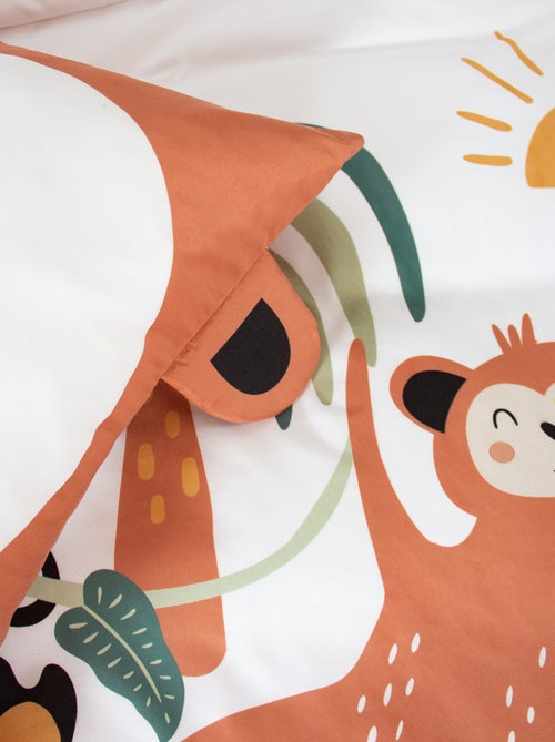 Conjunto de cama individual estampado 'macaco' - Kiabi