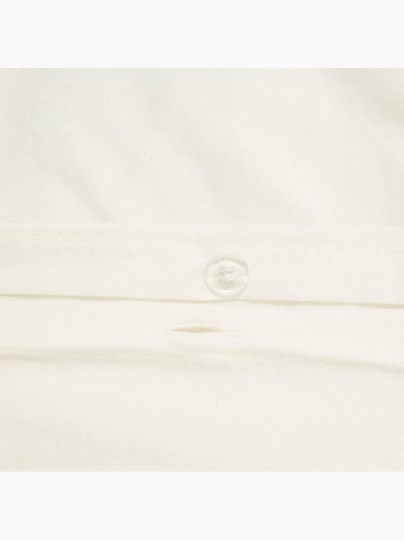 Conjunto de cama infantil de 2 peças em algodão tufado com padrão de palmeiras: colcha + fronha Branco - Kiabi