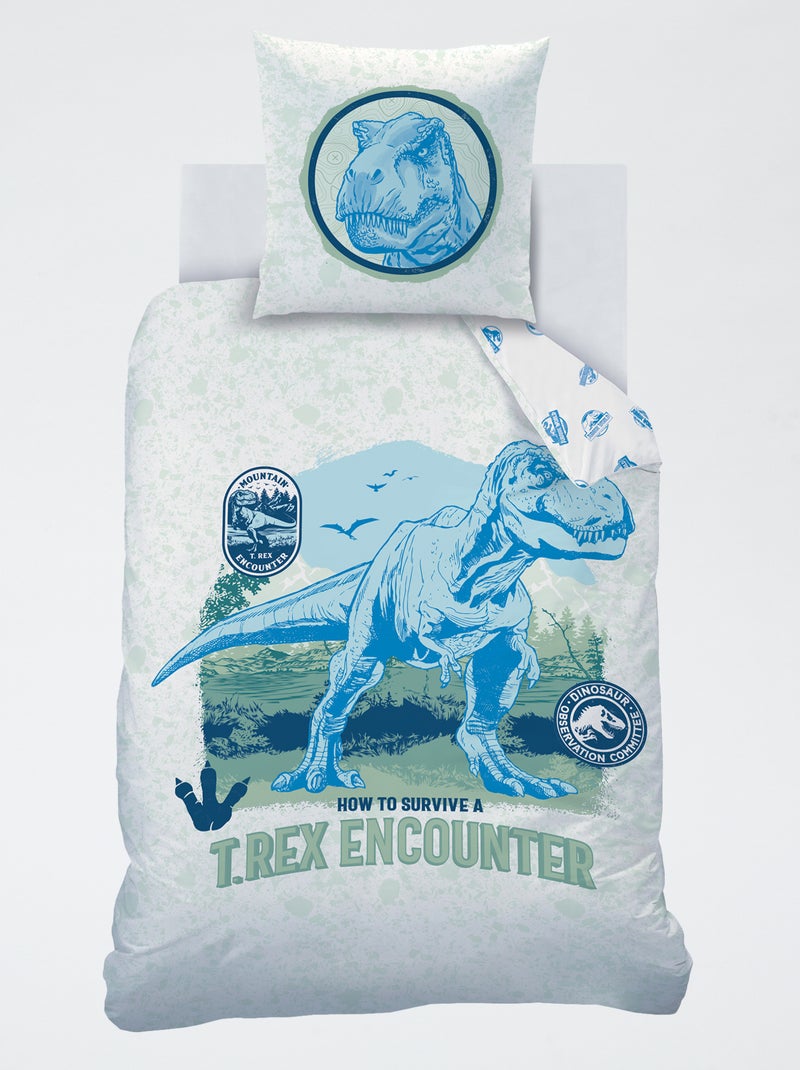 Conjunto de cama 'Jurassic World' - 1 pessoa Verde - Kiabi