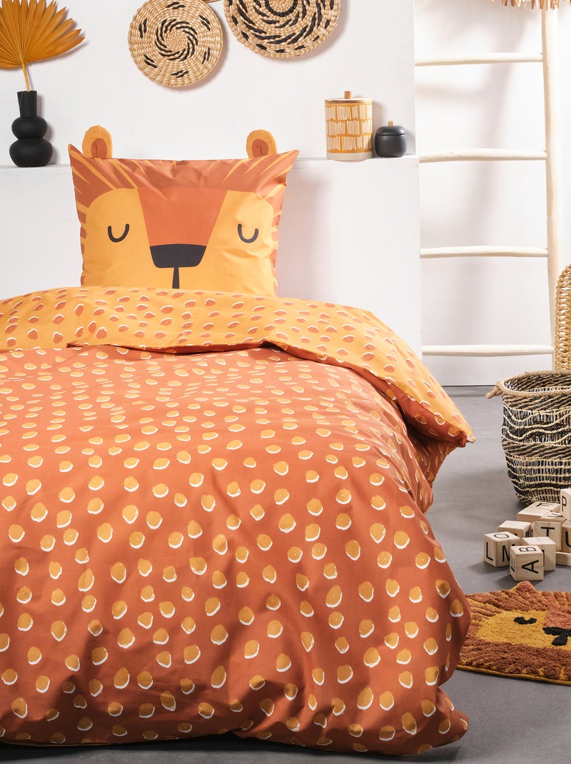 Conjunto de cama 'Leão' - Solteiro AMARELO - Kiabi