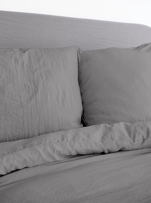 Conjunto de cama liso ultra macio - 1 ou 2 pessoas - Kiabi