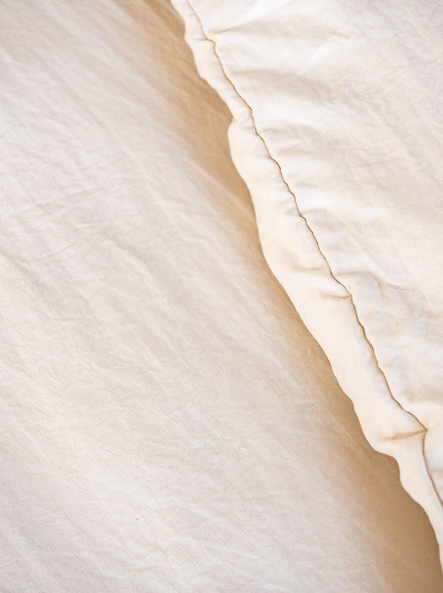 Conjunto de cama liso ultra suave - 1 ou 2 pessoas - Kiabi