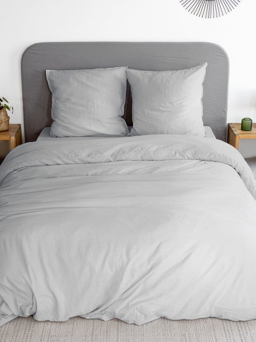 Conjunto de cama liso ultra suave - 1 ou 2 pessoas - Kiabi