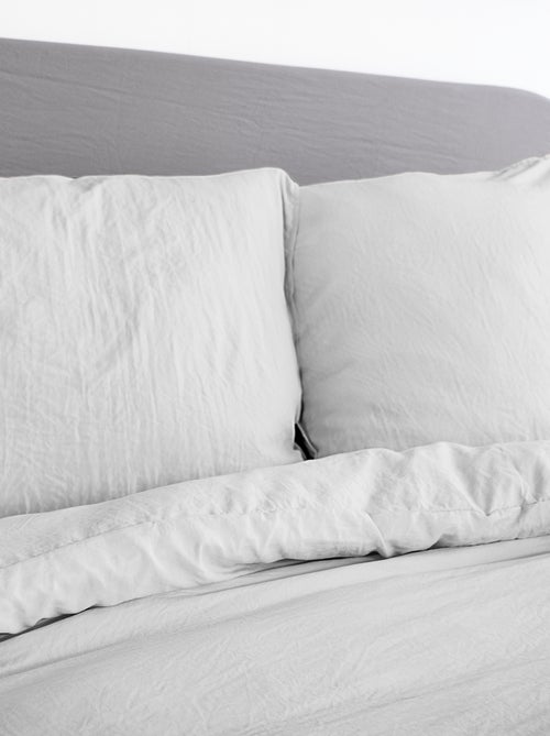 Conjunto de cama liso ultra suave - 1 ou 2 pessoas - Kiabi
