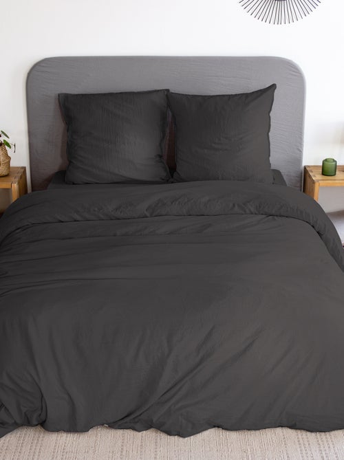 Conjunto de cama liso ultra suave - 1 ou 2 pessoas - Kiabi