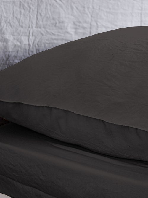 Conjunto de cama liso ultra suave - 1 ou 2 pessoas - Kiabi