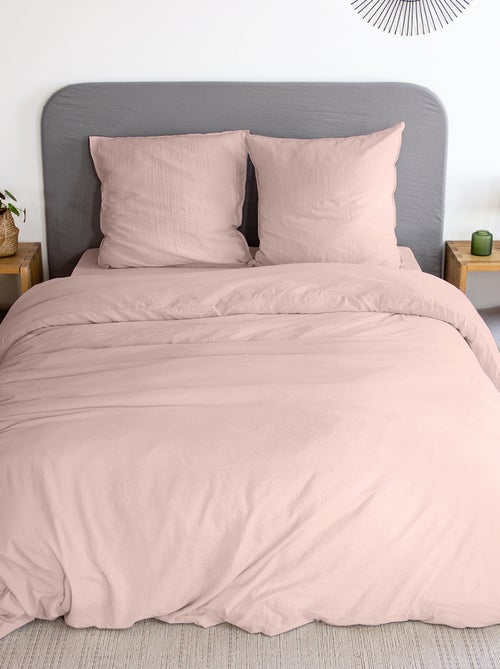 Conjunto de cama liso ultra suave - 1 ou 2 pessoas - Kiabi