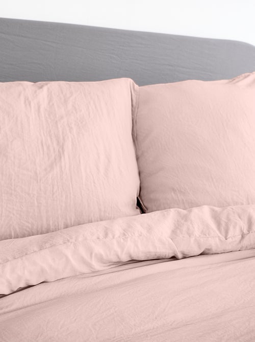 Conjunto de cama liso ultra suave - 1 ou 2 pessoas - Kiabi