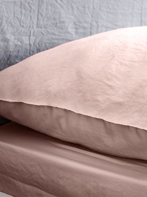Conjunto de cama liso ultra suave - 1 ou 2 pessoas - Kiabi