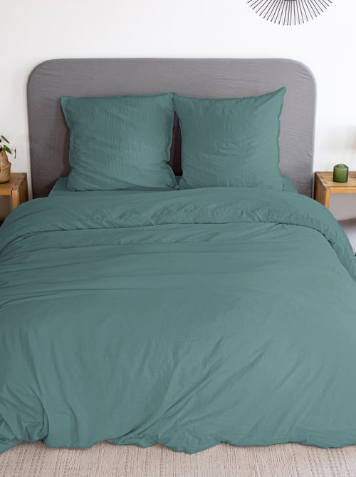 Conjunto de cama liso ultra suave - 1 ou 2 pessoas - Kiabi