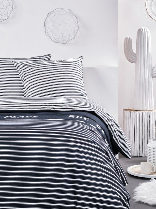 Conjunto de cama 'marinheiro' - Casal - Kiabi