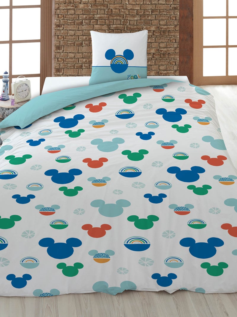 Conjunto de cama 'Mickey' - 1 pessoa Verde - Kiabi