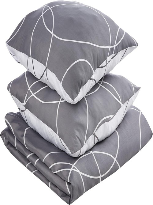 Conjunto de cama microfibra elton douceur d'intérieur - Kiabi Conjunto de cama microfibra elton douceur d'intérieur - Kiabi