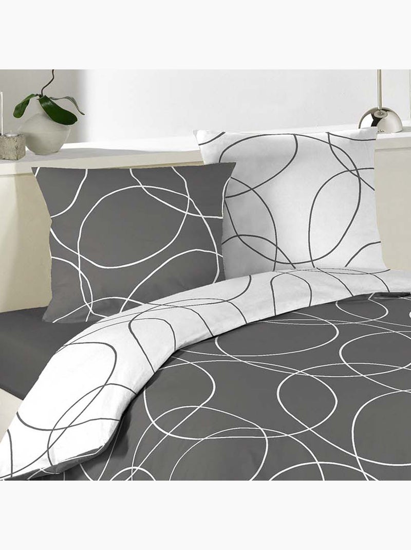 Conjunto de cama microfibra elton douceur d'intérieur Cinza pomba - Kiabi