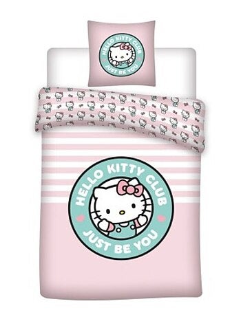 Conjunto de cama microfibra promo linge hello kitty
