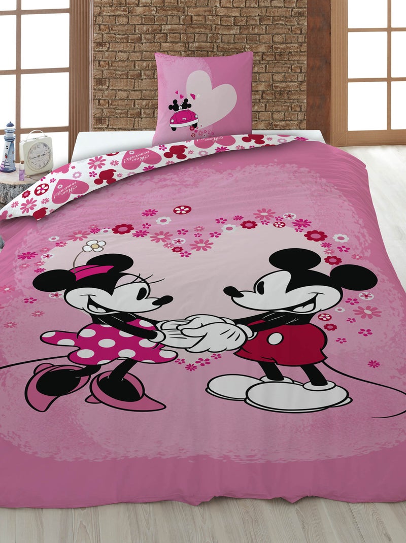 Conjunto de cama 'Minnie' - 1 pessoa Rosa - Kiabi