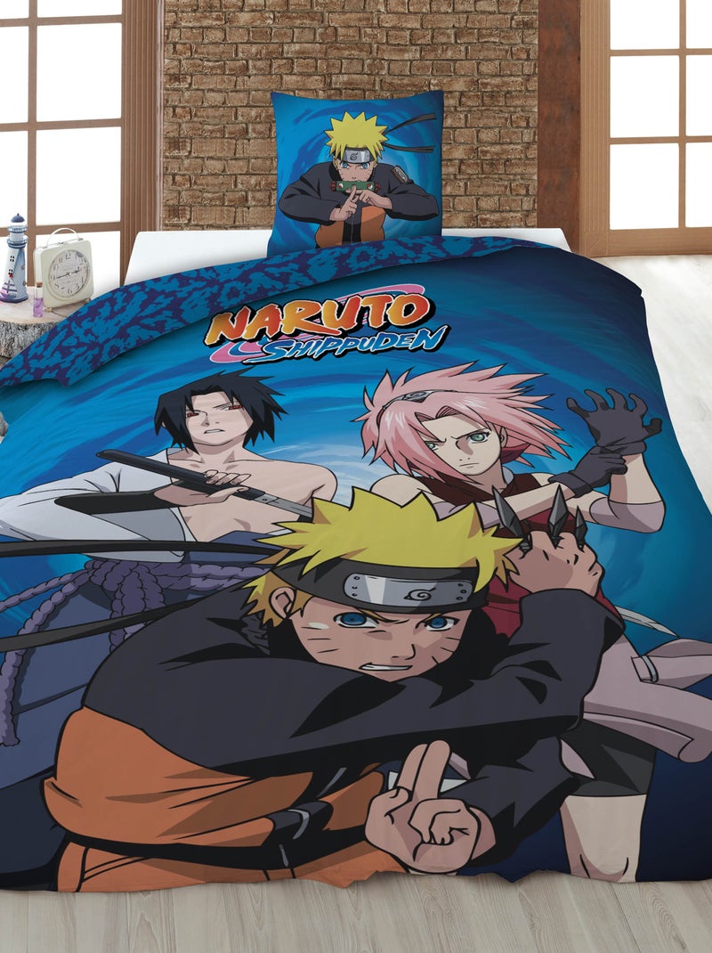 Conjunto de cama 'Naruto' - 1 pessoa Azul - Kiabi