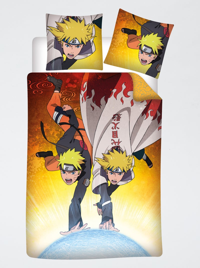 Conjunto de cama 'Naruto' - 1 pessoa Laranja - Kiabi