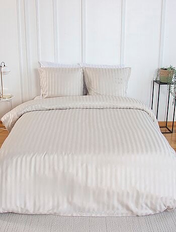 Conjunto de cama para 1 ou 2 pessoas em cetim + 2 fronhas