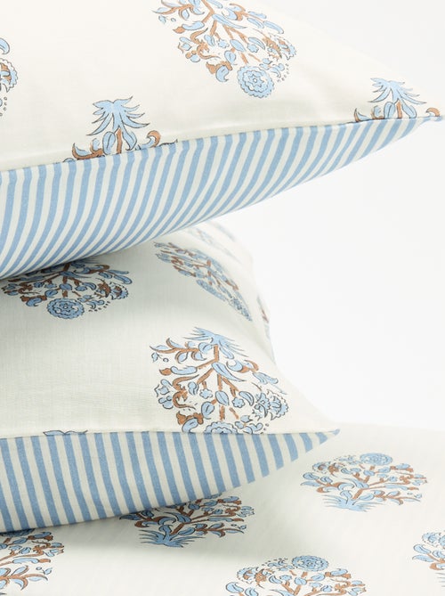 Conjunto de cama para 2 pessoas - 1 capa de edredão + 2 fronhas - Kiabi
