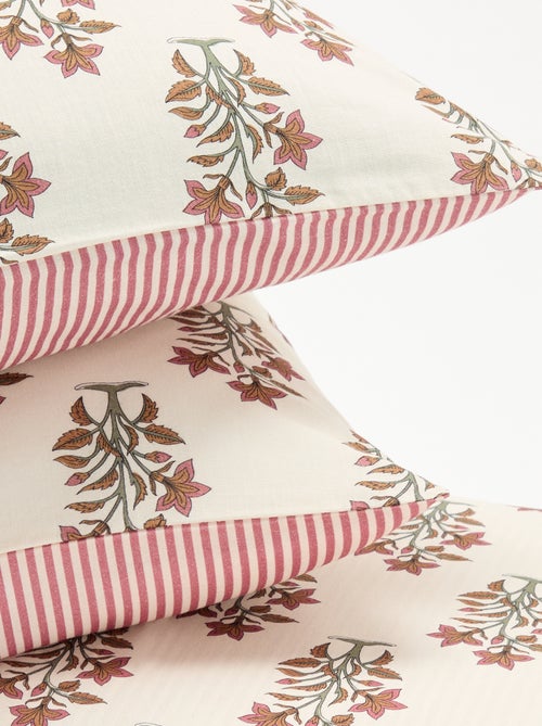 Conjunto de cama para 2 pessoas - 1 capa de edredão + 2 fronhas - Kiabi