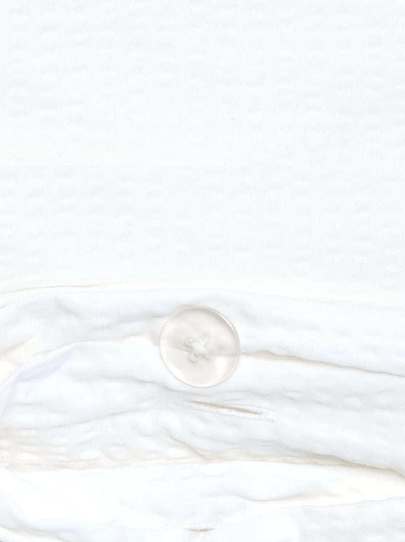 Conjunto de cama para 2 pessoas - 240 x 220 cm em seersucker Branco - Kiabi